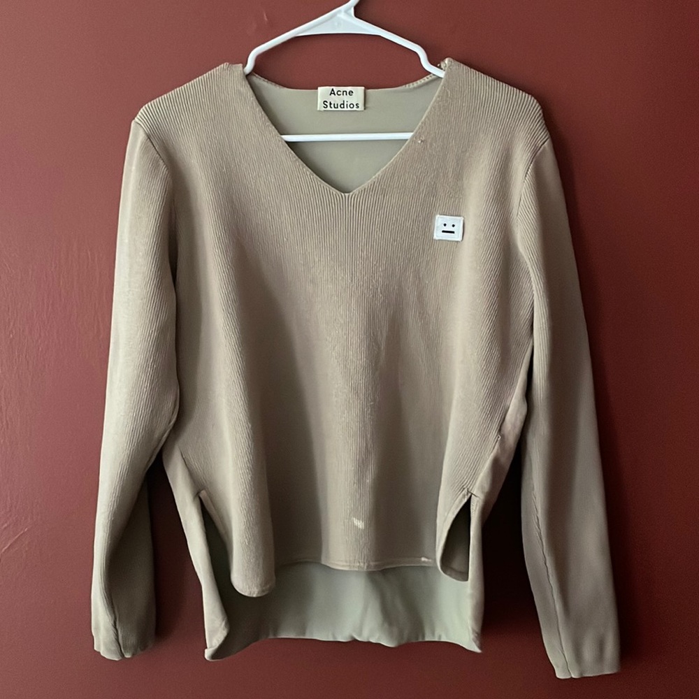 acne studios grey sweater sz L (runs small)